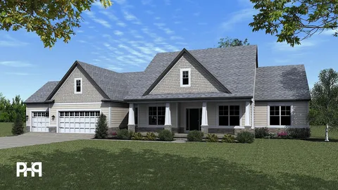 The Springdale house plan, exterior view 1